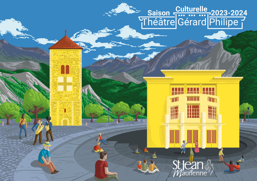 Présentation d'une couverture du livret culturel 2023-2024 pour Saint Jean Maurienne, version détaillée