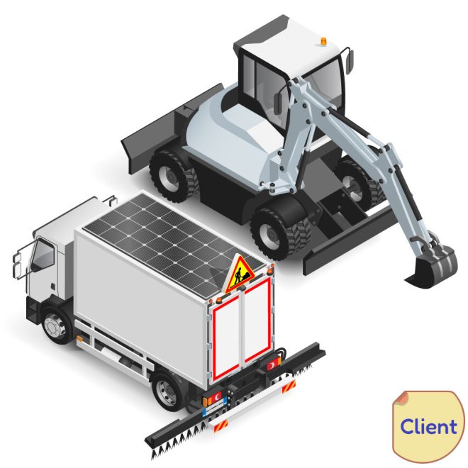 Représentation-deux-camions-3D-iso-image-mise-en-avant
